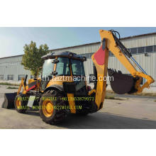 รถตัก backhoe ที่ทำงานหนัก